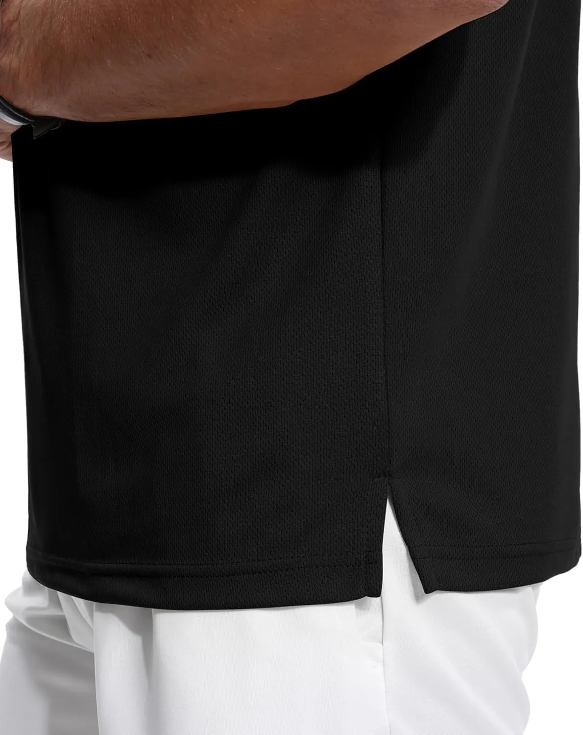 ZITY 3 Pack Polo Shirts for Men with Pocket Short Sleeve Moisture Wicking Outdoor Tactical Shirt Summer Casual
