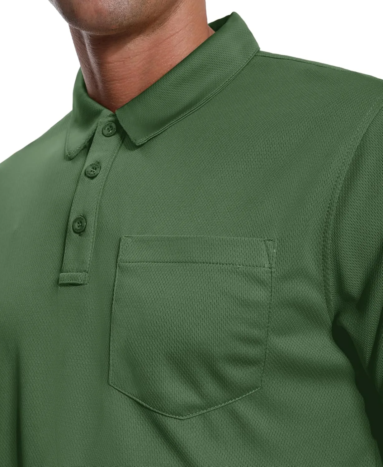 ZITY 3 Pack Polo Shirts for Men with Pocket Short Sleeve Moisture Wicking Outdoor Tactical Shirt Summer Casual