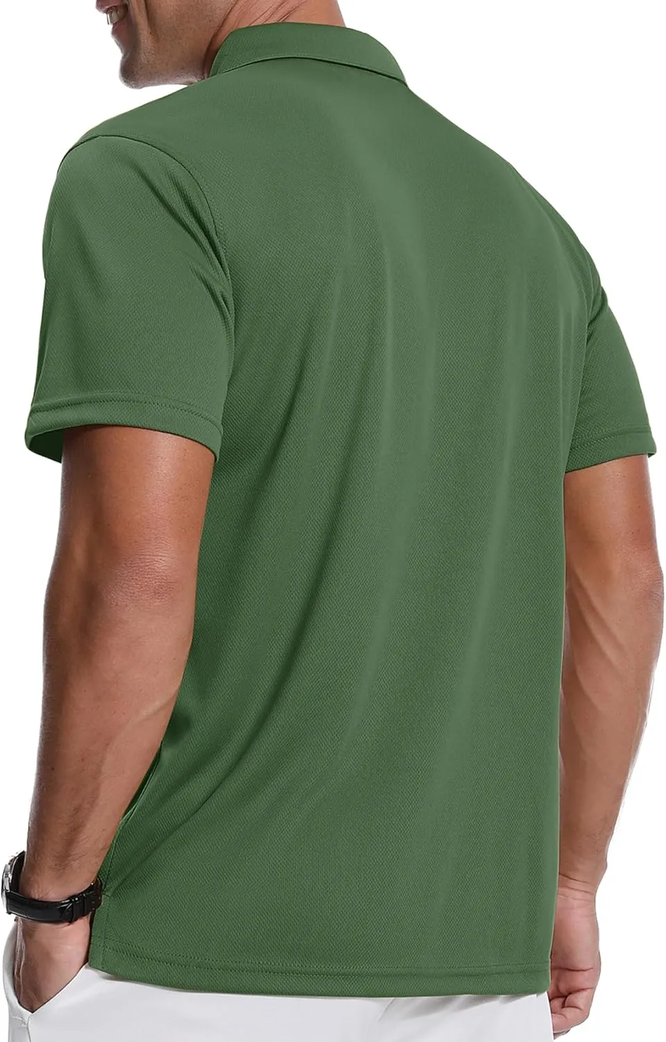 ZITY 3 Pack Polo Shirts for Men with Pocket Short Sleeve Moisture Wicking Outdoor Tactical Shirt Summer Casual