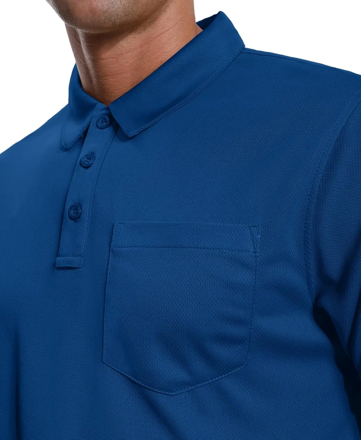 ZITY 3 Pack Polo Shirts for Men with Pocket Short Sleeve Moisture Wicking Outdoor Tactical Shirt Summer Casual