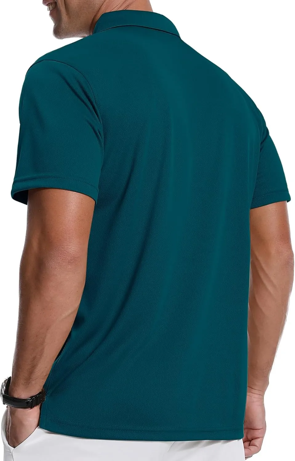 ZITY 3 Pack Polo Shirts for Men with Pocket Short Sleeve Moisture Wicking Outdoor Tactical Shirt Summer Casual