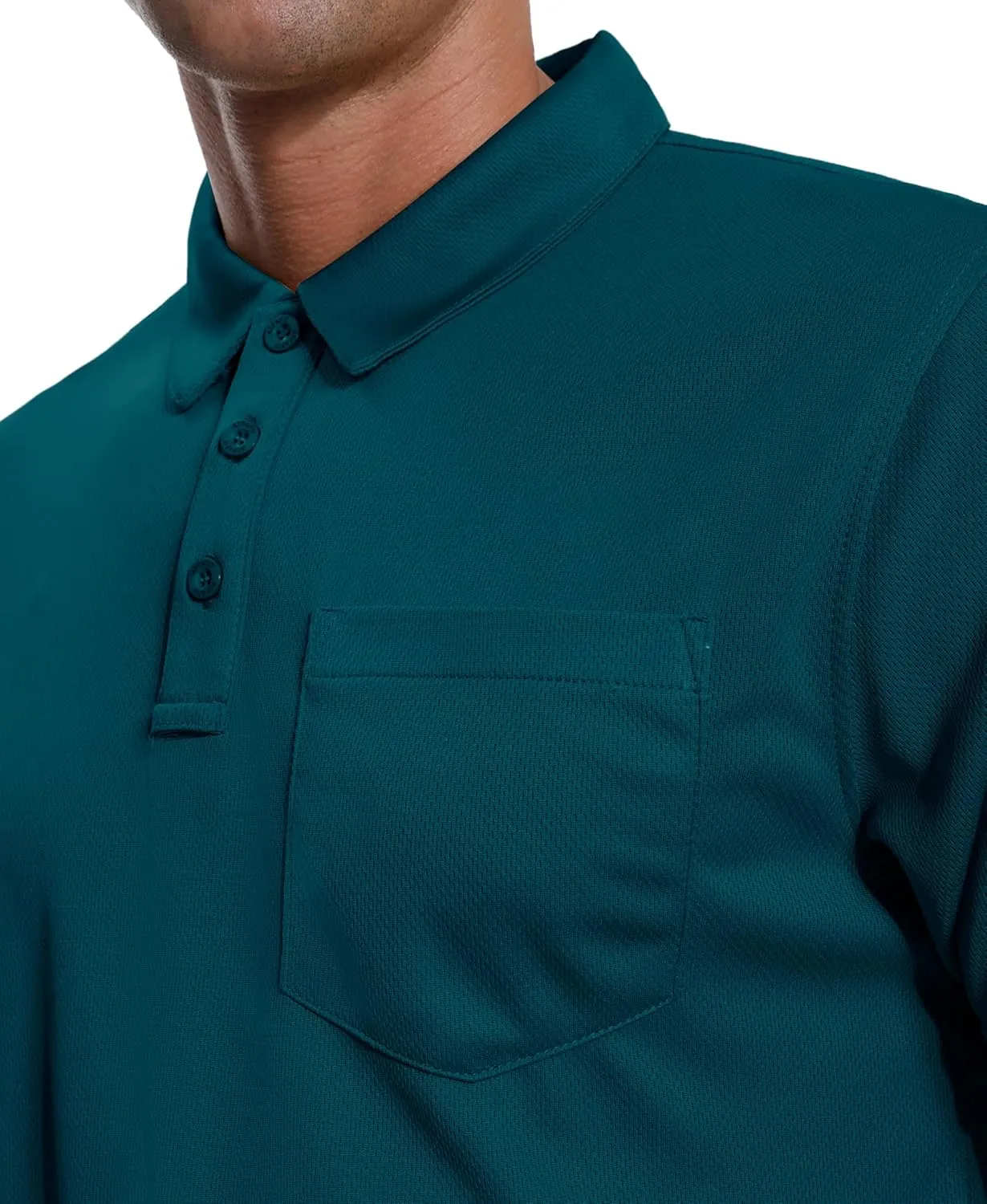 ZITY 3 Pack Polo Shirts for Men with Pocket Short Sleeve Moisture Wicking Outdoor Tactical Shirt Summer Casual