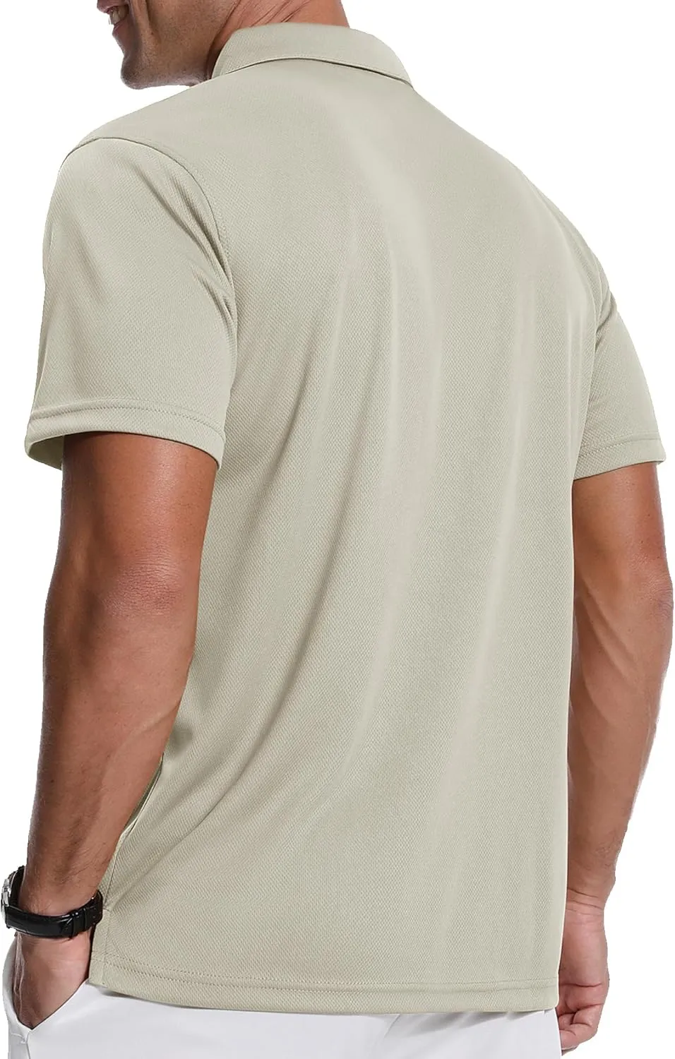 ZITY 3 Pack Polo Shirts for Men with Pocket Short Sleeve Moisture Wicking Outdoor Tactical Shirt Summer Casual