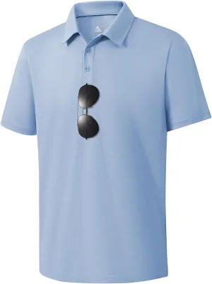 ZITY Mens Polo Shirts Short Sleeve Performance Moisture Wicking Work Golf Shirt