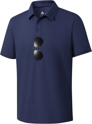 ZITY Mens Polo Shirts Short Sleeve Performance Moisture Wicking Work Golf Shirt