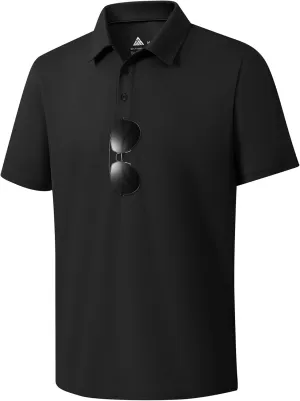 ZITY Mens Polo Shirts Short Sleeve Performance Moisture Wicking Work Golf Shirt